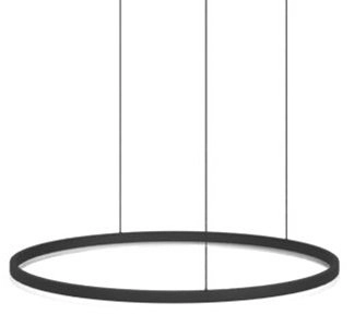 Lampa wisząca ledowa Halo AZ5347 90W 3000-6000K koło ring czarna