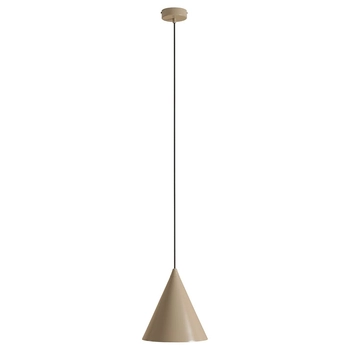 Stożkowa lampa wisząca Form 1108G17 Aldex nad wyspę kuchenną beżowa