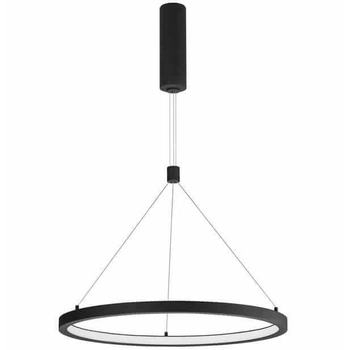 Wisząca LAMPA pierścień IRUN LE41411 Luces Exclusivas metalowa OPRAWA loftowy ZWIS LED 35W 3000K ring czarny