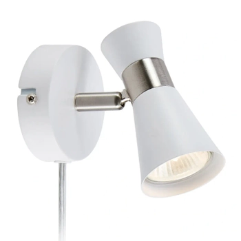 Kinkiet ścienny regulowany Folie 108627 Markslojd reflektor nikiel biały