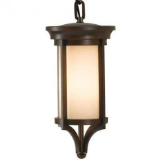 Zewnętrzna LAMPA wisząca Merrill FE-MERRILL8-S Elstead FEISS metalowa OPRAWA retro ZWIS na łańcuchu outdoor IP23 brąz biały