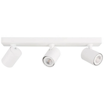 LAMPA sufitowa LUMSI SPL-2071-3-MB-WH Italux metalowa OPRAWA regulowane reflektorki na listwie białe