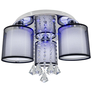 LAMPA sufitowa DRS8007/3 8C Elem metalowa OPRAWA glamour z kryształkami chrom