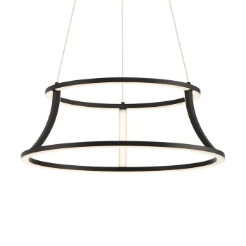 Okrągła lampa wisząca Cadoux QN-CADOUX-P-BK LED 54W 3000K czarny