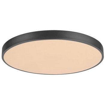 Okrągła LAMPA sufitowa TESIA 3316 Rabalux plafon LED 60W 3000K - 6000K z pilotem czarny