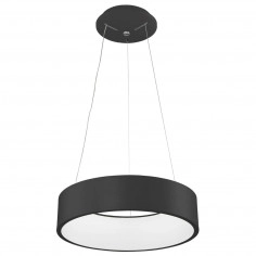 LAMPA wisząca CHIARA 3945-832RP-BK-3 Italux OPRAWA okrągła LED 32W 3000K pierścień ring czarna