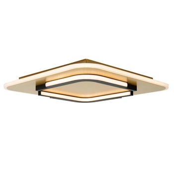 Kwadratowy plafon Andreas 44114/30/02 LED 30W 2700K czarny złoty