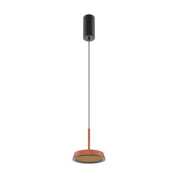 Okrągła lampa wisząca El MOD041PL-L15TR3K LED 12W 3000K pomarańczowa