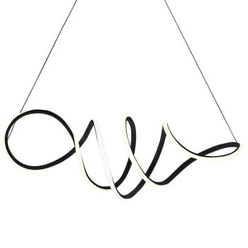 Lampa wisząca ringi LOCA ML5756 LED 56W 4000K nad stół czarna