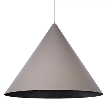 Jadalniana wisząca lampa VESUVIO 41065 stożkowa szara czarna