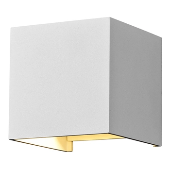 Kinkiet na taras lampa ścienna Fulton O572WL-L6W LED 6W 3000K kostka biała