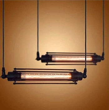 Lampa wisząca loft RETRO KRH-E27 metalowa vintage zwis czarny