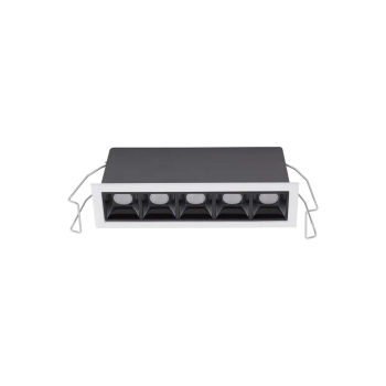 Lampa sufitowa wpustowa BETARRO LE65128 LED 10W 3000K biała czarna