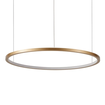 Zwisająca lampa pierścieniowa Vinola PND-56135B-060RPP-GD-3KS4K-TRDIMM Italux LED 38W 3000-4000K złota