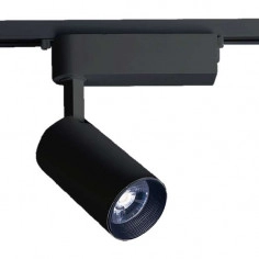 LAMPA sufitowa PROFILE IRIS 9009 Nowodvorski metalowa OPRAWA tuba LED 30W 3000K do systemu szynowego 1-fazowego LED 30W czarna