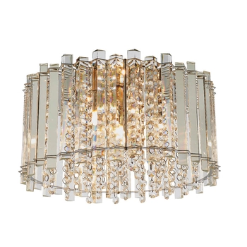 Okrągła lampa sufitowa crystals Hanna 78698 glamour chrom przezroczysty