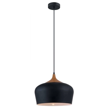 LAMPA wisząca BRITTA MDM-2681/1L BK Italux metalowa OPRAWA zwis czarny