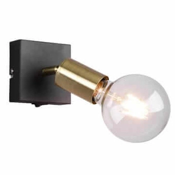 Loftowa LAMPA ścienna VANNES  R80181708 RL Light metalowa OPRAWA kinkiet regulowany reflektorek mosiądz mat