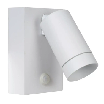 Lampa ścienna TAYLOR 09831/01/31 Lucide IP54 z czujnikiem tubka biała