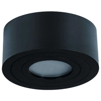 Okrągła LAMPA natynkowa Rullo Nero Mini IP44 Orlicki Design metalowa OPRAWA sufitowa LED 5W 3000K spot IP44 czarna