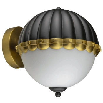 Lampa ścienna Pralines W01244BK Cosmolight kulista mosiądz