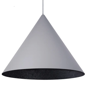 Trójkątna wisząca lampa VESUVIO 41054 nad stół szara czarna
