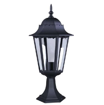 Stojąca LAMPA zewnętrzna Lozana K-5006S Kaja metalowa OPRAWA ogrodowa klasyczny słupek latarenka IP44 czarna