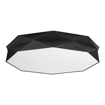 Geometryczny plafon do salonu Kantoor 4227 TK Lighting tkaninowy czarny