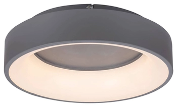 Plafoniera LAMPA sufitowa ADELINE 3928 Rabalux okrągła OPRAWA plafon LED 24W 3000K - 6000K z pilotem szary