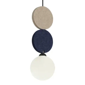 Lampa wisząca do kuchni Andrea PND-59779C-1S-MLTI beżowa czarna