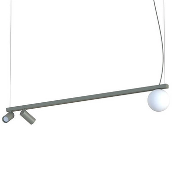 Gabinetowa lampa wisząca Fourty 11471 tubki regulowane jedwabisty grafit