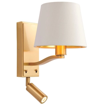 Kinkiet do sypialni Harvey 69092 spot LED 4W 3000K do czytania biały złoty