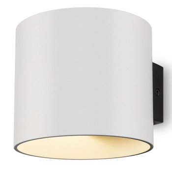 Lampa ścienna z kloszem kinkiet Rond C066WL-01W biały