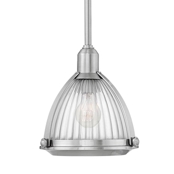 Lampa z kloszem sufitowa QN-ELROY-BN industrialna nikiel