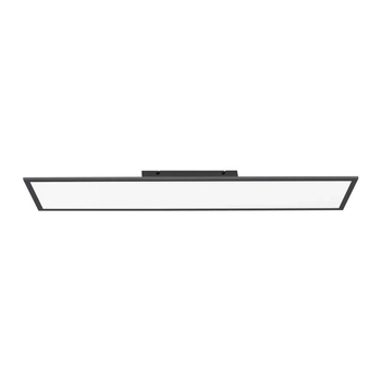 Prostokątny plafon pokojowy Flat LED 24W ściemnialny czarny