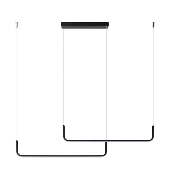 Minimalistyczna lampa wisząca Malawi LP-1015/2P LED 20W CCT czarne