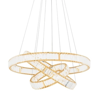 Wisząca lampa glamour Liberty LED 62,6W 3000K kaskada złota