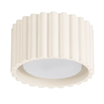 Plafon ryflowany do salonu AURA SL.1792 okrągły beżowy