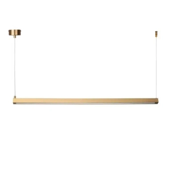 Lampa wisząca minimalistyczna BEAM ST-8960-L80 złota żelazna LED 8W 3000K nad wyspę liniowa