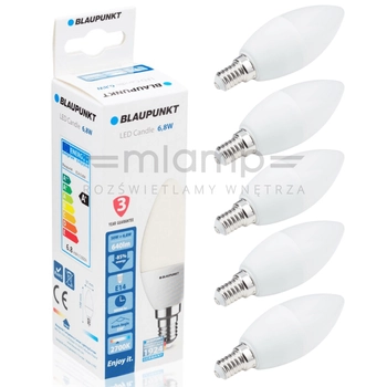 Zestaw 5 sztuk żarówek Blaupunkt E14-7W-WW-5 LED 7W białe 