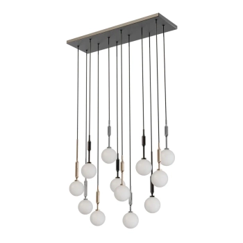 Kulista wisząca lampa Ero Multicolor XII OR86423 szklana biała czarna