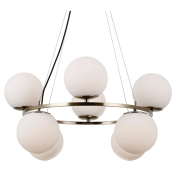 Lampa wisząca Larosa PND-33453-4-4-ABR Italux molekuły kule antyczny brąz