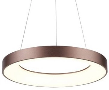 Lampa ledowa wisząca Santana AZ5011 80W ring brązowy