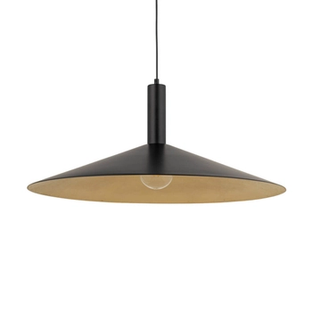 Lampa zwisająca Capri 41011 Sigma do kuchni dysk czarna złota