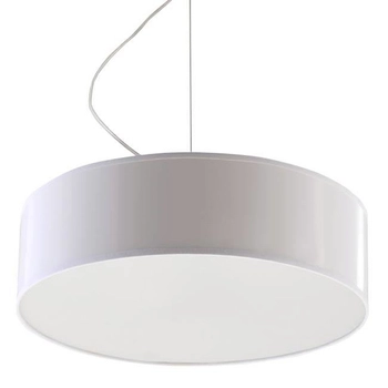 Natynkowa lampa wisząca ARENA 35 SL.0117 Sollux okrągła biała