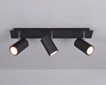 Regulowana lampa sufitowa VANTOS DL332802400 czarne tuby salonowe