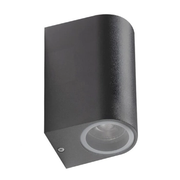 Minimalistyczna lampa ścienna Rimini AZ2178 IP54 do ogrodu szara
