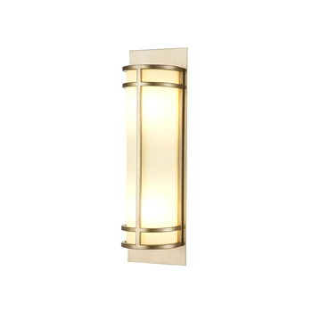 Szklana lampa na ściane Fusion FE-FUSION2-PNBR Feiss tuba mosiądz