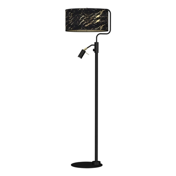 Stojąca lampa podłogowa Senso do salonu czarna złota
