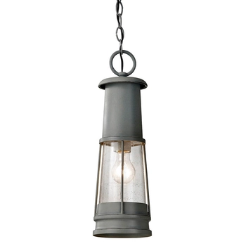 Marynistyczna lampa wisząca Chelsea Harbor FE-CHELSEAHBR8 Feiss IP44 przezroczysta szara